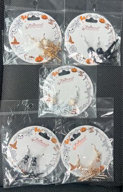 Skeleton Princess Accessories Halloween Earrings