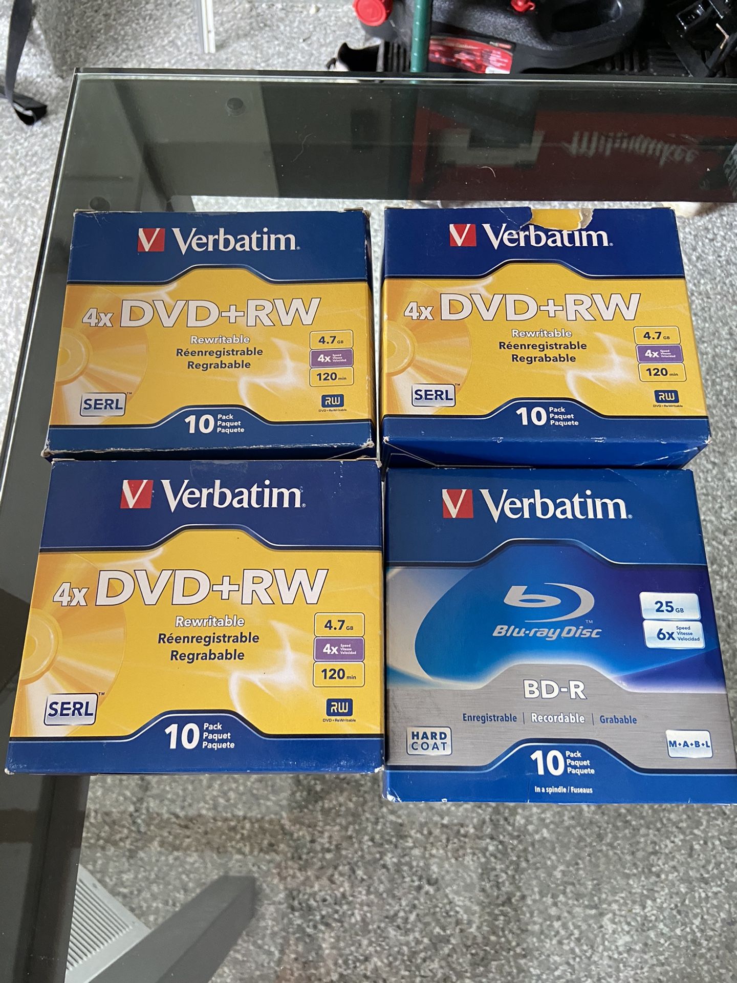 Blank DVDs and Blue Rays