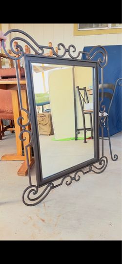 Wrought Iron Wall Mirror