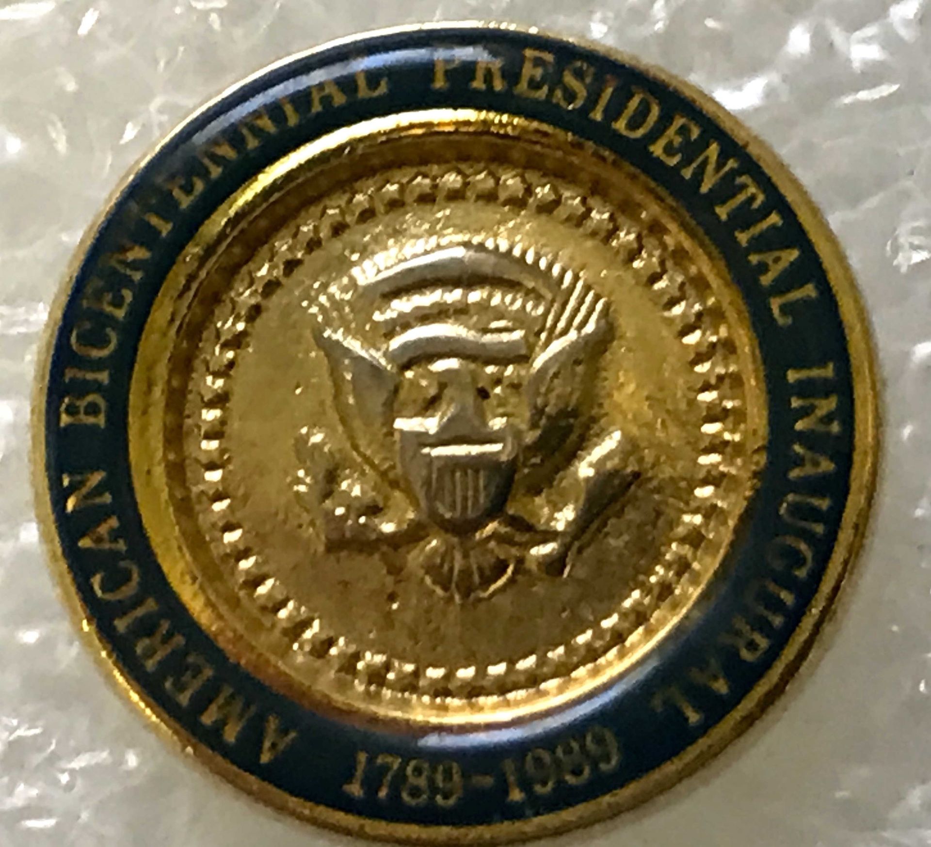 American Bicentennial Presidential Inauguration 1789-1989 Lapel / Blouse Pin