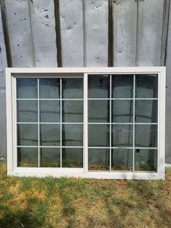 White Double Sliding Window