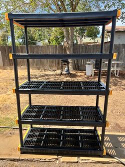 Heavy Duty Plastic Storage Shelving Unit