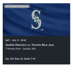 Seattle Mariners Tickets 