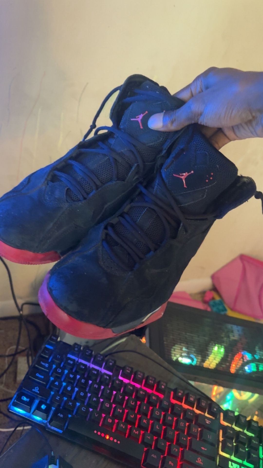 Nike Air Jordan True Flight BLK Silver Red