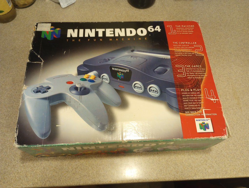 N64 CLEAN TESTED AND NEW JOYSTICK INSTALLED CIB