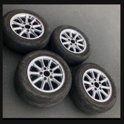 4 —— 195/65r15 5x120 5x4.72 Stock Bmw E30 Chrome Wheels Rims Tires !!!!!!!