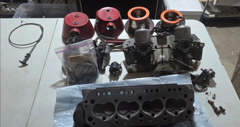 MGB OEM Carborators and pre-air pump cylinder head