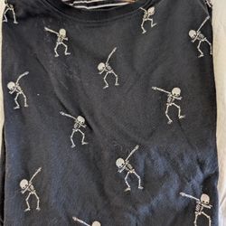 Denim & Flower Shirt Size 13-14 Boys