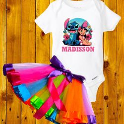 Lilo And Stich Party Outfit. Tutu Skirt 