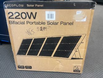 NextGen 220-Watt Bifacial Portable Solar Panel, IP68, SolarCharger for Solar Generator, Up to 25% Conversion Rate