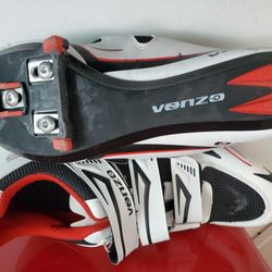 Venzo Road/racing Bicycling Cleat Shoe, Sz.10.5 W 8.5M Gently Used $25