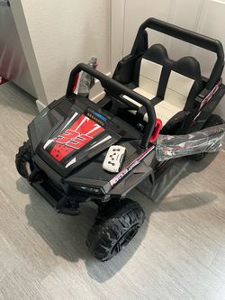 ZAKLOOP 12V7AH *2  24 V TWO SEATER 4 WHEEL DRIVE w/REMOTE & BLUE TOOTH! “NEW”