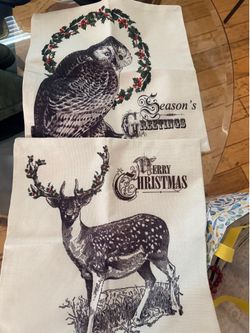 Festive Christmas pillow covers- new - set of 2