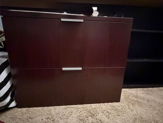 Brown Office Filing Cabinet ($50 OBO)