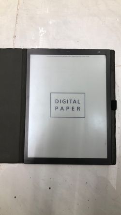 Sony dpt-rp1 digital paper eink 13.3 inch with case and charger