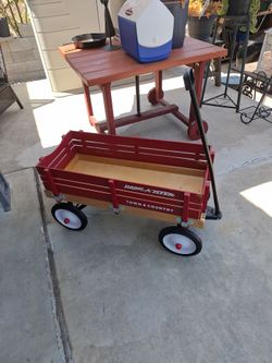 Radio flyer wagon.