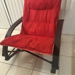 Red Folding Rocker