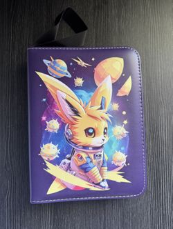 Purple Card Binder 4-pocket 400 Cards Holder with 50 Removable Sleeves and 10 Single Sided Collector Protectors