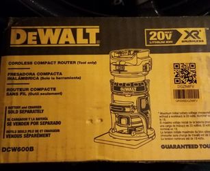 Dewalt Cordless Compact Router
