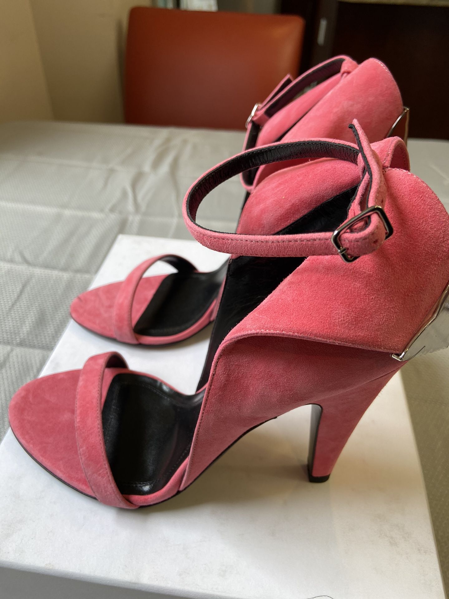 Hot Pink Heels! Calvin Klein Heels Original Retail was $499.00 In selling for 125.00 Never Worn !!