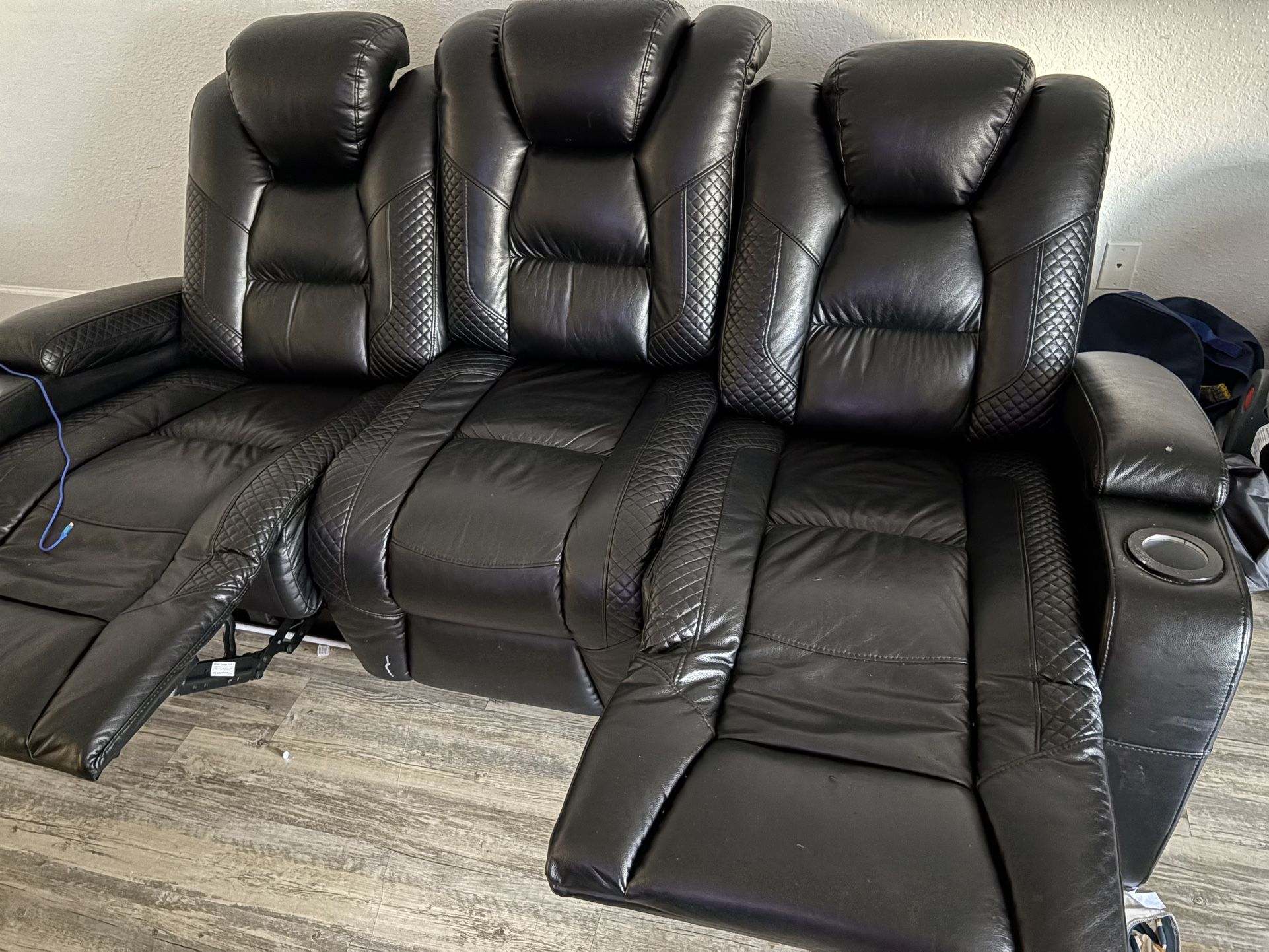 Black Leather Couch
