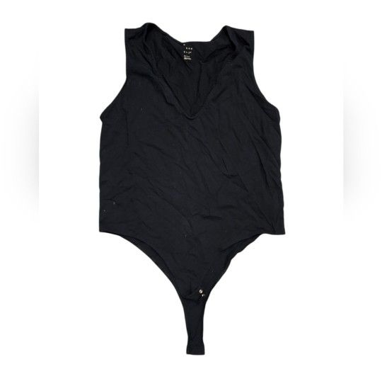 A New Day Size XXL Sleeveless Vneck Black Bodysuit