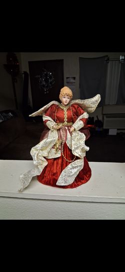 Angel christmas tree topper Pickup 3-8:30 pm rainbow/cash only moving sale