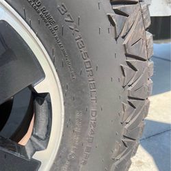 Haida Brand 37” Tires On 5x5 18” Wheels