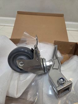 Flashpoint Wheel Set with Brakes for 25x25mm Square Light Stand Leg, 3-Pack