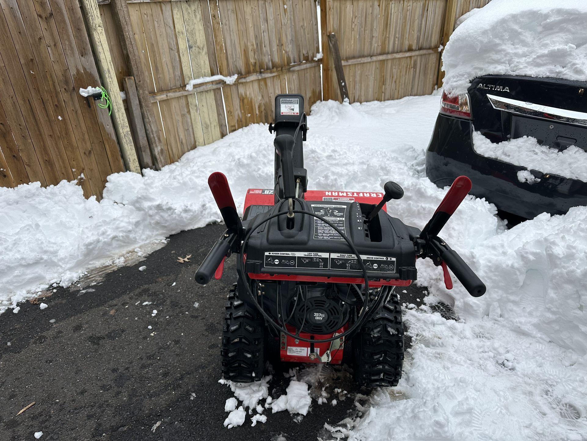 CRAFTSMAN Snowblower Electric Start