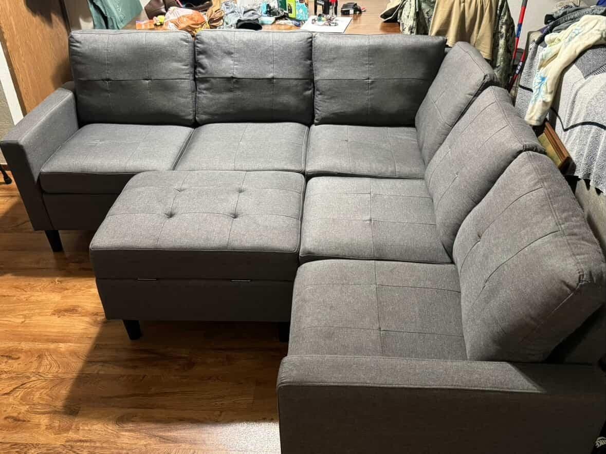 Sectional Couch With Ottoman