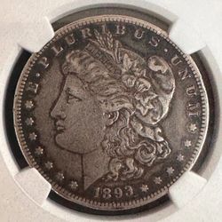 1893 S Morgan Dollar Key Date of the Series