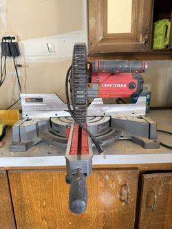 CRAFTSMAN 10-in 15-Amp Single Bevel Sliding Corded Miter Saw