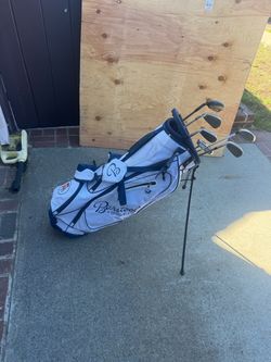 Barstool Golf Stand Bag with Clubs