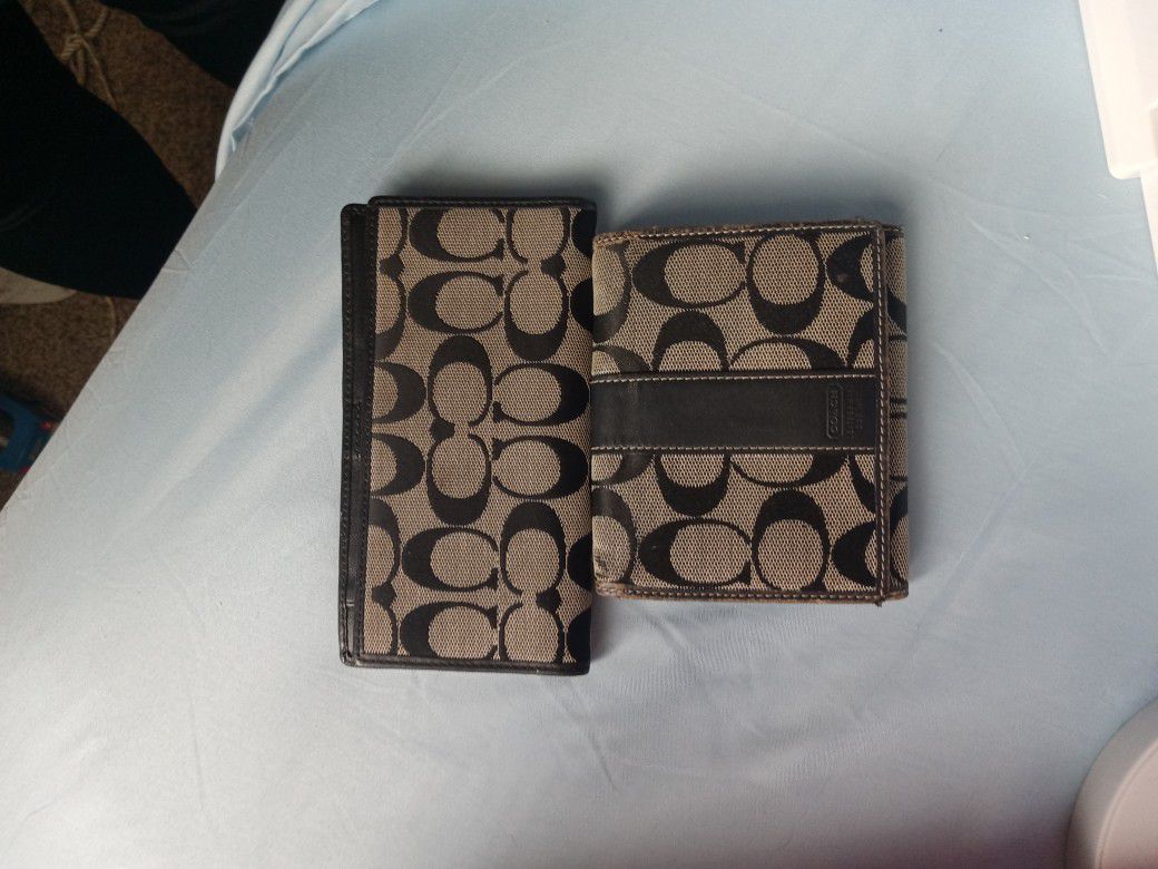 Authentic Coach Wallet And Bill Fold