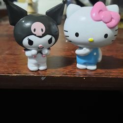 Two Hello Kitty And Friends Figurines 