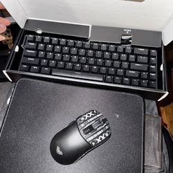 Keyboard And Mouse With Mouse Pad