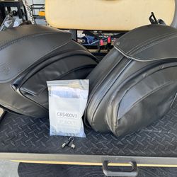 Leather Pro Retro Series V4 saddlebags