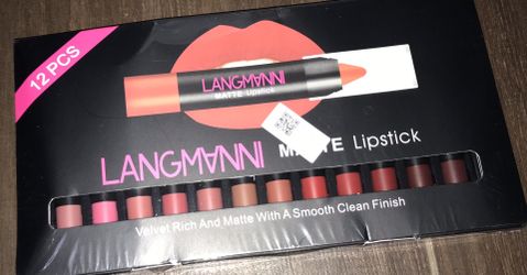 12 different lipsticks