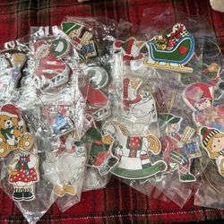 Vintage Wooden Christmas Tags