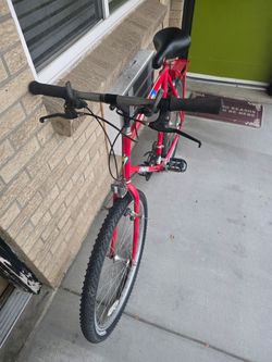 Red hard rock bike