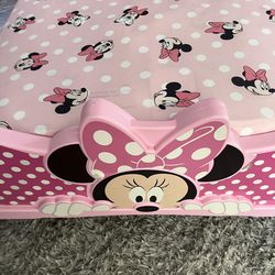 Minnie Mouse kids bed almost new rarely used