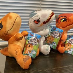 Jurassic World Dinosaur Plush Lot