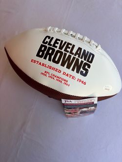 Signed Cleveland Browns Football