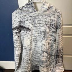 Rare peaceinwar allover print notebook hoodie