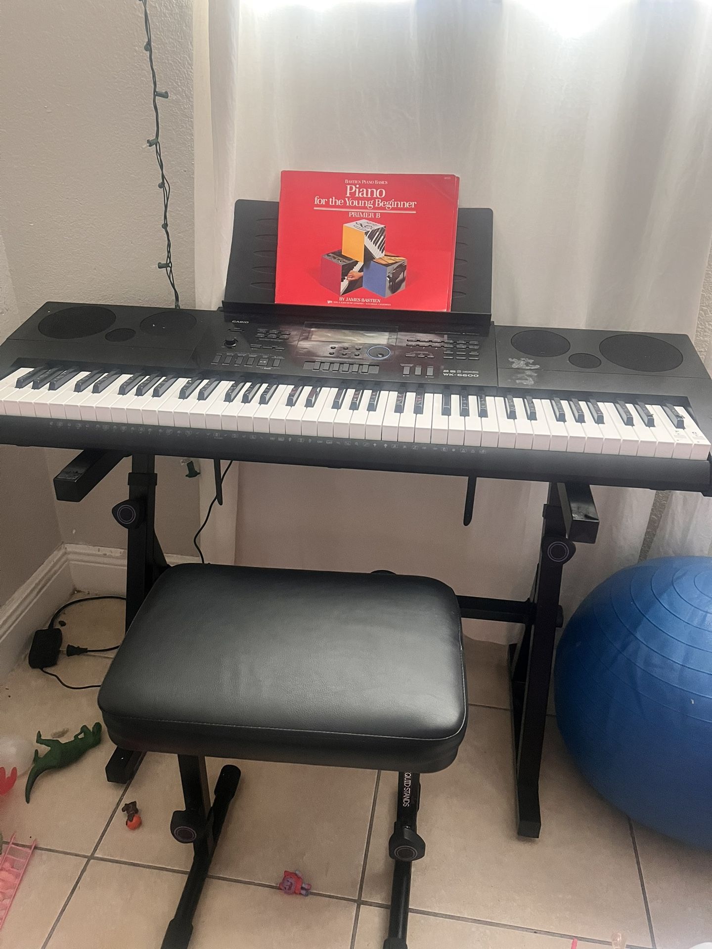 Casio Piano With Chair And Stand