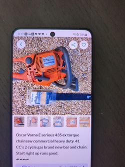 Husqvarna 435 Chainsaw Brand New Chain And Bar