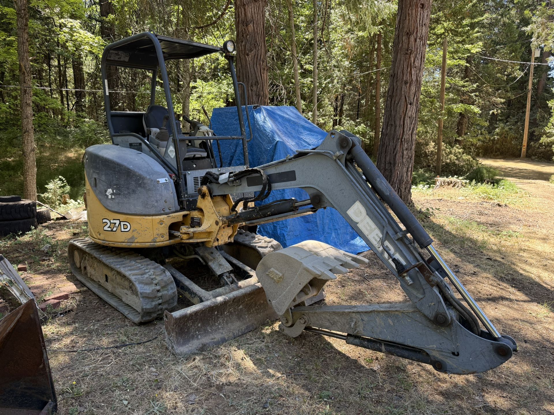 John Deer Mini Excavator 27D, 2176hr