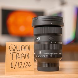 Sigma 24-70mm f2.8 dg dn ii Sony lens