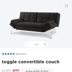 Coddle Convertible Sofa/Sleeper - LIKE NEW